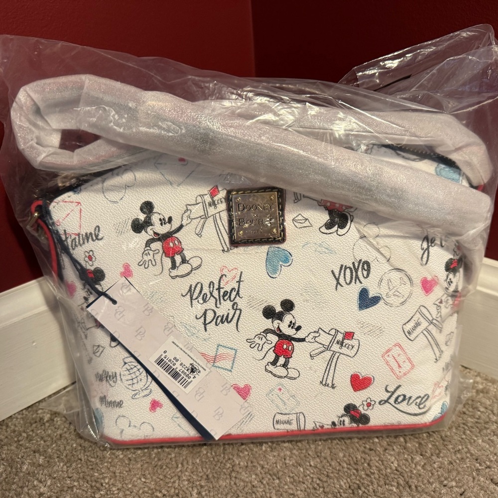 Dooney and Bourke Disney Mickey and Minnie Mouse Sweethearts Crossbody Bag
